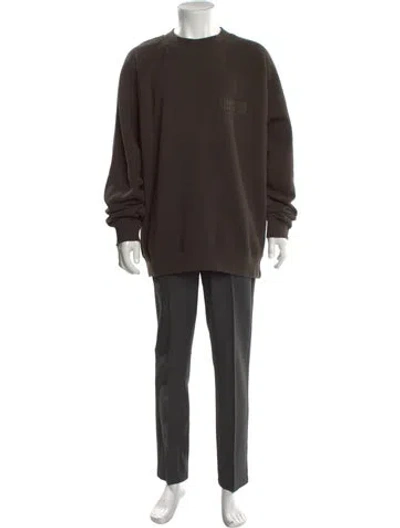 Pre-owned Essentials Crew Neck Long Sleeve Sweatshirt W/ Tags In Brown