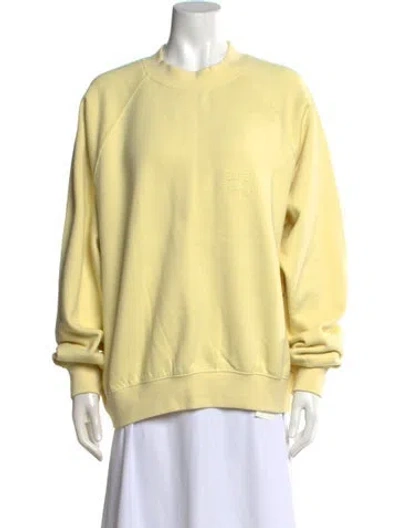 Pre-owned Essentials Crew Neck Long Sleeve Sweatshirt In Yellow