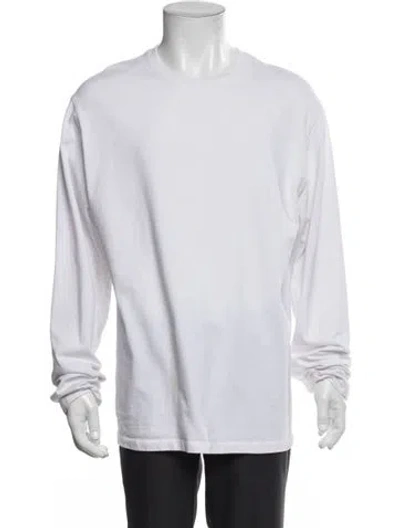 Pre-owned Essentials Crew Neck Long Sleeve T-shirt In Blue