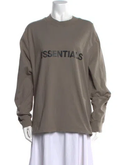 Pre-owned Essentials Crew Neck Long Sleeve T-shirt In Multi