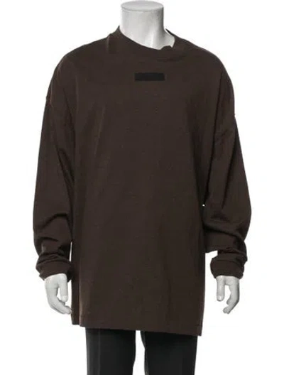 Pre-owned Essentials Crew Neck Long Sleeve T-shirt W/ Tags In Brown