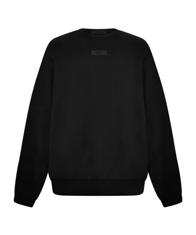 Essentials Crew Neck Long-sleeved Sweatshirt In Black