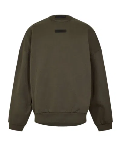 Essentials Crew Neck Long-sleeved Sweatshirt In Green