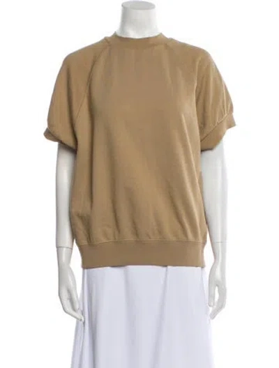 Pre-owned Essentials Crew Neck Short Sleeve Sweatshirt In Neutral