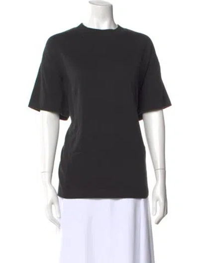 Pre-owned Essentials Crew Neck Short Sleeve T-shirt In Black