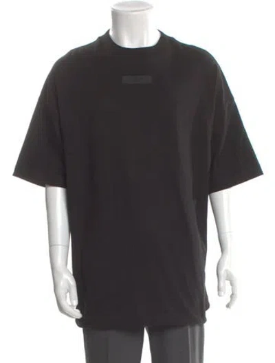 Pre-owned Essentials Crew Neck Short Sleeve T-shirt In Black