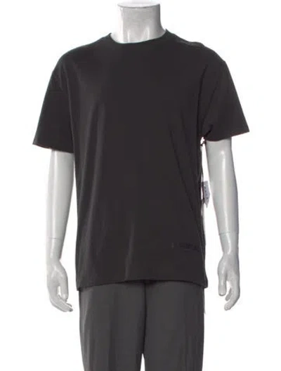 Pre-owned Essentials Crew Neck Short Sleeve T-shirt In Black