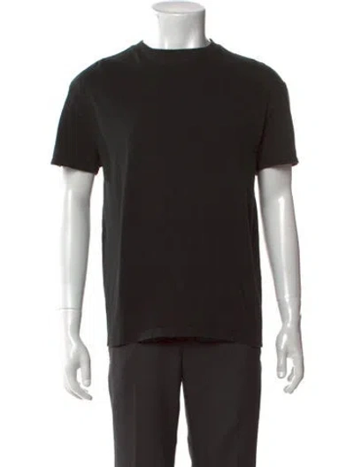Pre-owned Essentials Crew Neck Short Sleeve T-shirt In Black