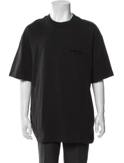 Pre-owned Essentials Crew Neck Short Sleeve T-shirt In Black