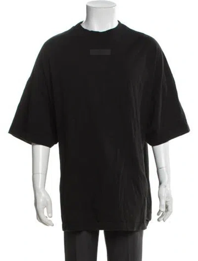 Pre-owned Essentials Crew Neck Short Sleeve T-shirt In Black