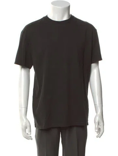 Pre-owned Essentials Crew Neck Short Sleeve T-shirt In Black