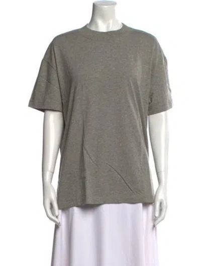 Pre-owned Essentials Crew Neck Short Sleeve T-shirt In Gray