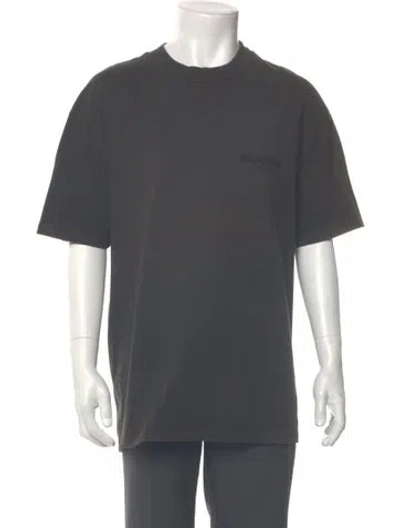Pre-owned Essentials Crew Neck Short Sleeve T-shirt In Gray