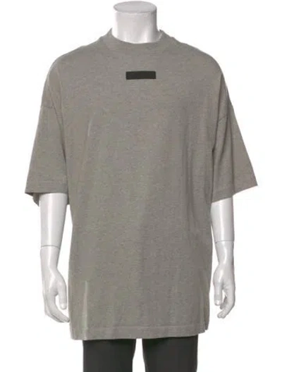 Pre-owned Essentials Crew Neck Short Sleeve T-shirt In Gray