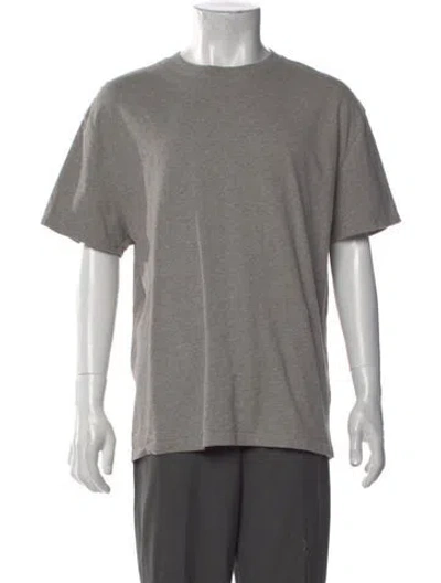 Pre-owned Essentials Crew Neck Short Sleeve T-shirt In Gray
