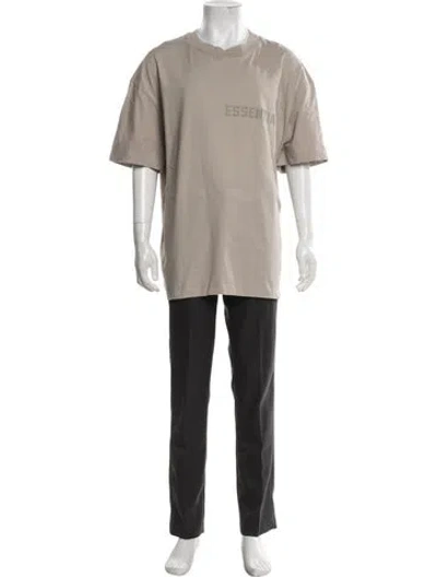 Pre-owned Essentials Crew Neck Short Sleeve T-shirt In Green