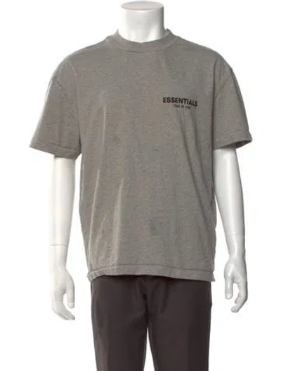 Pre-owned Essentials Crew Neck Short Sleeve T-shirt In Green