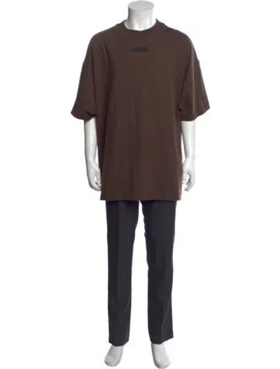 Pre-owned Essentials Crew Neck Short Sleeve T-shirt In Green
