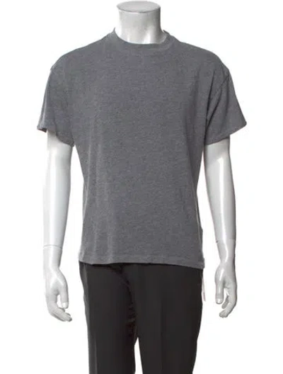 Pre-owned Essentials Crew Neck Short Sleeve T-shirt In Grey