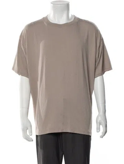 Pre-owned Essentials Crew Neck Short Sleeve T-shirt In Grey