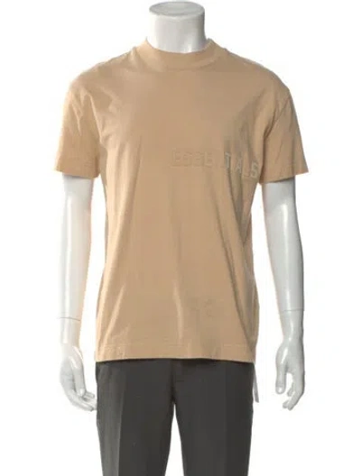 Pre-owned Essentials Crew Neck Short Sleeve T-shirt In Neutral
