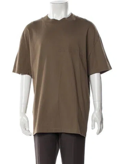 Pre-owned Essentials Crew Neck Short Sleeve T-shirt In Neutral