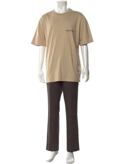 Pre-owned Essentials Crew Neck Short Sleeve T-shirt In Neutral