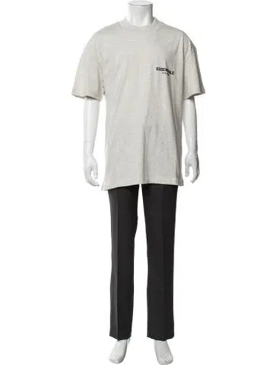 Pre-owned Essentials Crew Neck Short Sleeve T-shirt In Neutrals