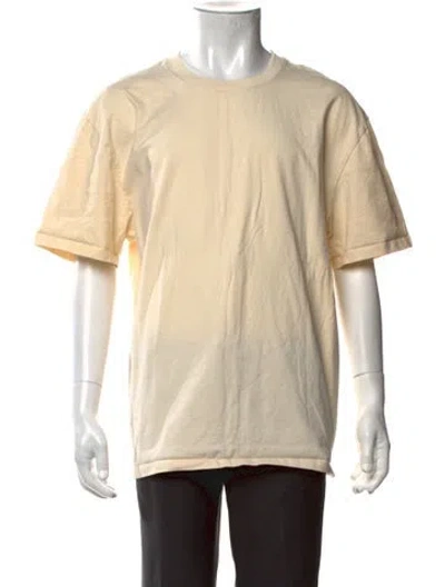 Pre-owned Essentials Crew Neck Short Sleeve T-shirt In Neutrals