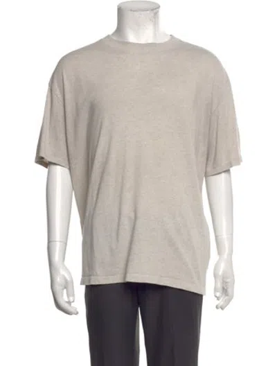 Pre-owned Essentials Crew Neck Short Sleeve T-shirt In Neutrals