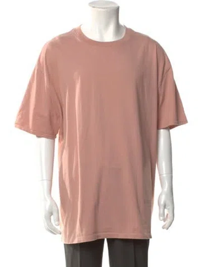 Pre-owned Essentials Crew Neck Short Sleeve T-shirt In Pink