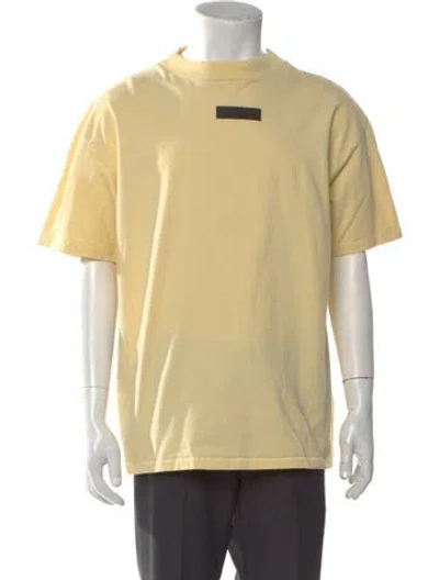 Pre-owned Essentials Crew Neck Short Sleeve T-shirt In Yellow