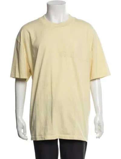 Pre-owned Essentials Crew Neck Short Sleeve T-shirt In Yellow