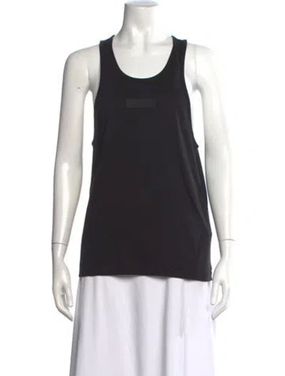 Pre-owned Essentials Crew Neck Sleeveless Top W/ Tags In Black