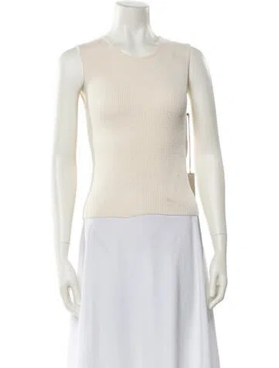 Pre-owned Essentials Crew Neck Sleeveless Top W/ Tags In Neutral