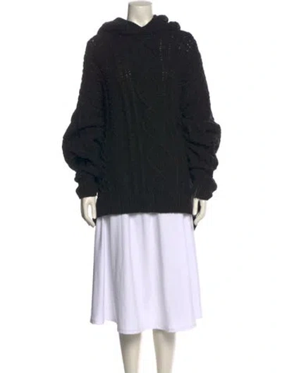 Pre-owned Essentials Crew Neck Sweater In Black