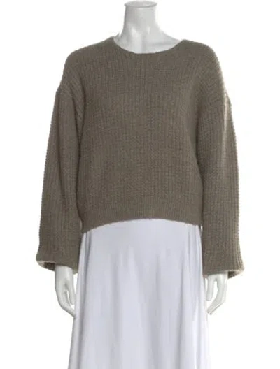 Pre-owned Essentials Crew Neck Sweater In Gray