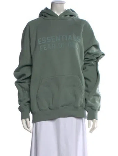 Pre-owned Essentials Crew Neck Sweater In Green