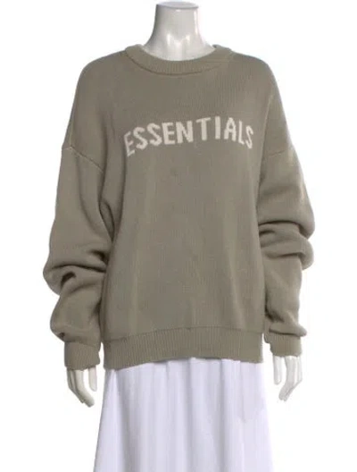 Pre-owned Essentials Crew Neck Sweater In Neutrals