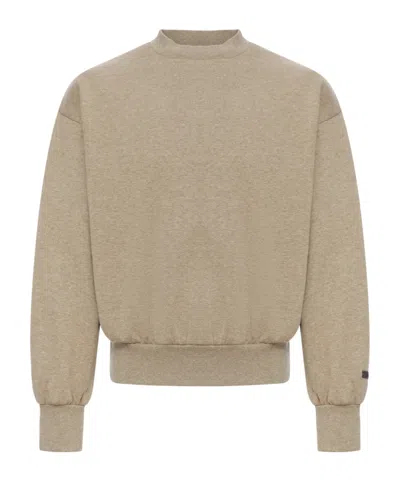 ESSENTIALS LOGO-APPLIQUÉ CREW-NECK SWEATSHIRT