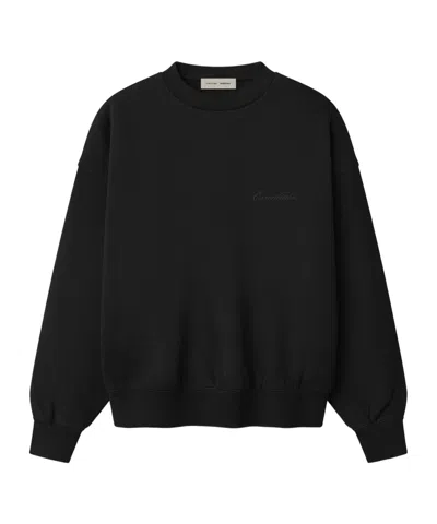 Essentials Crew Neck Sweatshirt In Black