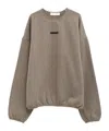 Essentials Elasticated-hem Sweatshirt In Gray