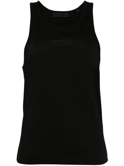 Essentials Black Rib Tank Top