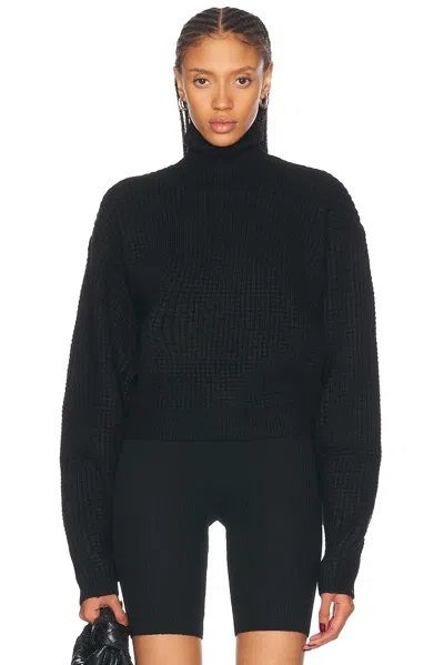 ESSENTIALS CROPPED TURTLENECK SWEATER