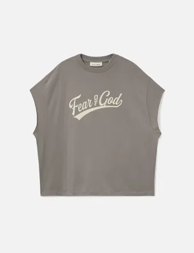 Essentials Cut Off 90s T-shirt In Gray