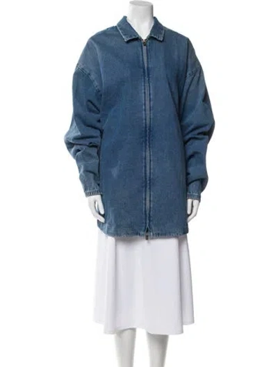 Pre-owned Essentials Denim Jacket In Blue