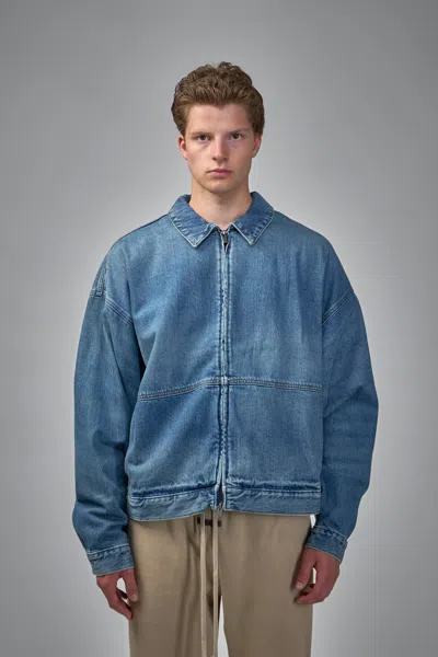 Essentials Denim Trucker Jacket In Blue