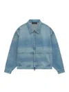 Essentials Denim Trucker Jacket In Vintage Blue