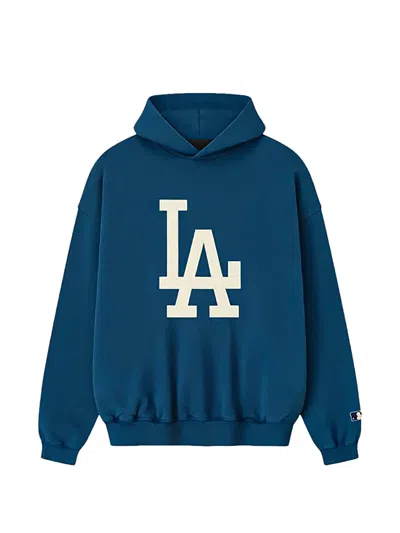 Essentials Dodgers Logo-print Hoodie In Blue