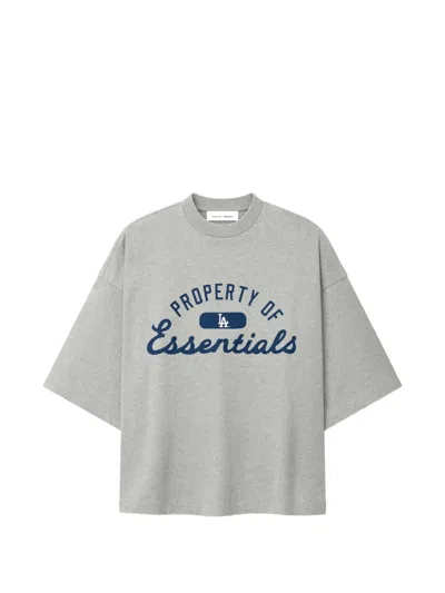 Essentials Dodgers Merch T-shirt In Gray